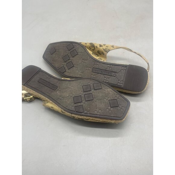 naturalizer memento animal print open toed sandals ankle buckle flats 7.5 READ - Picture 7 of 7